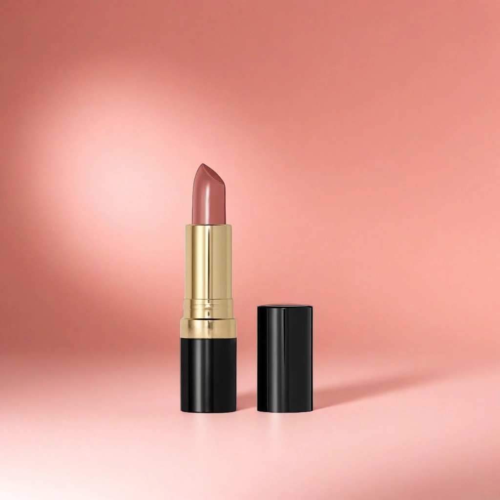 Revlon Lipstick on Dark Peach with Shadow background 4