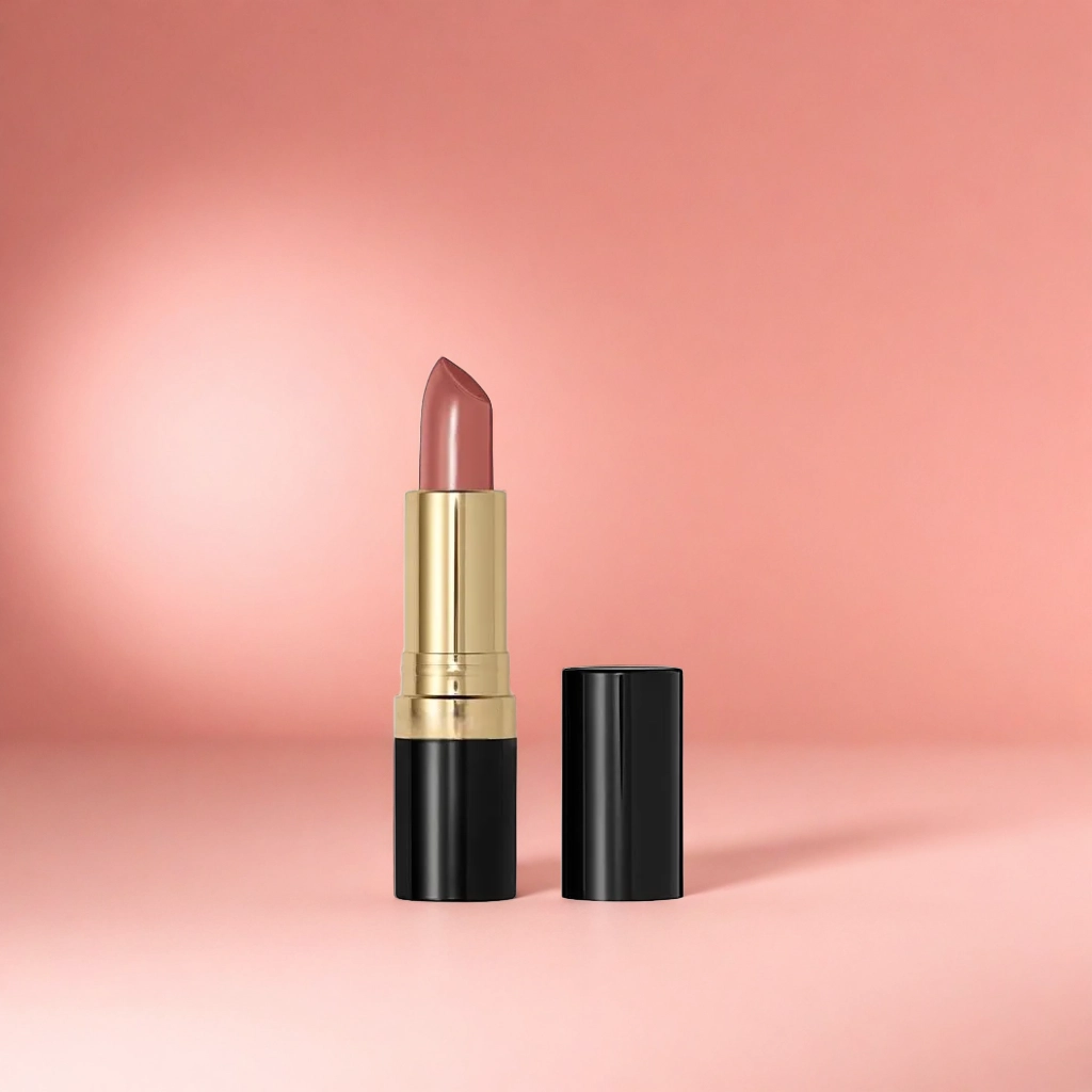 Revlon Lipstick on Dark Peach with Shadow background 2
