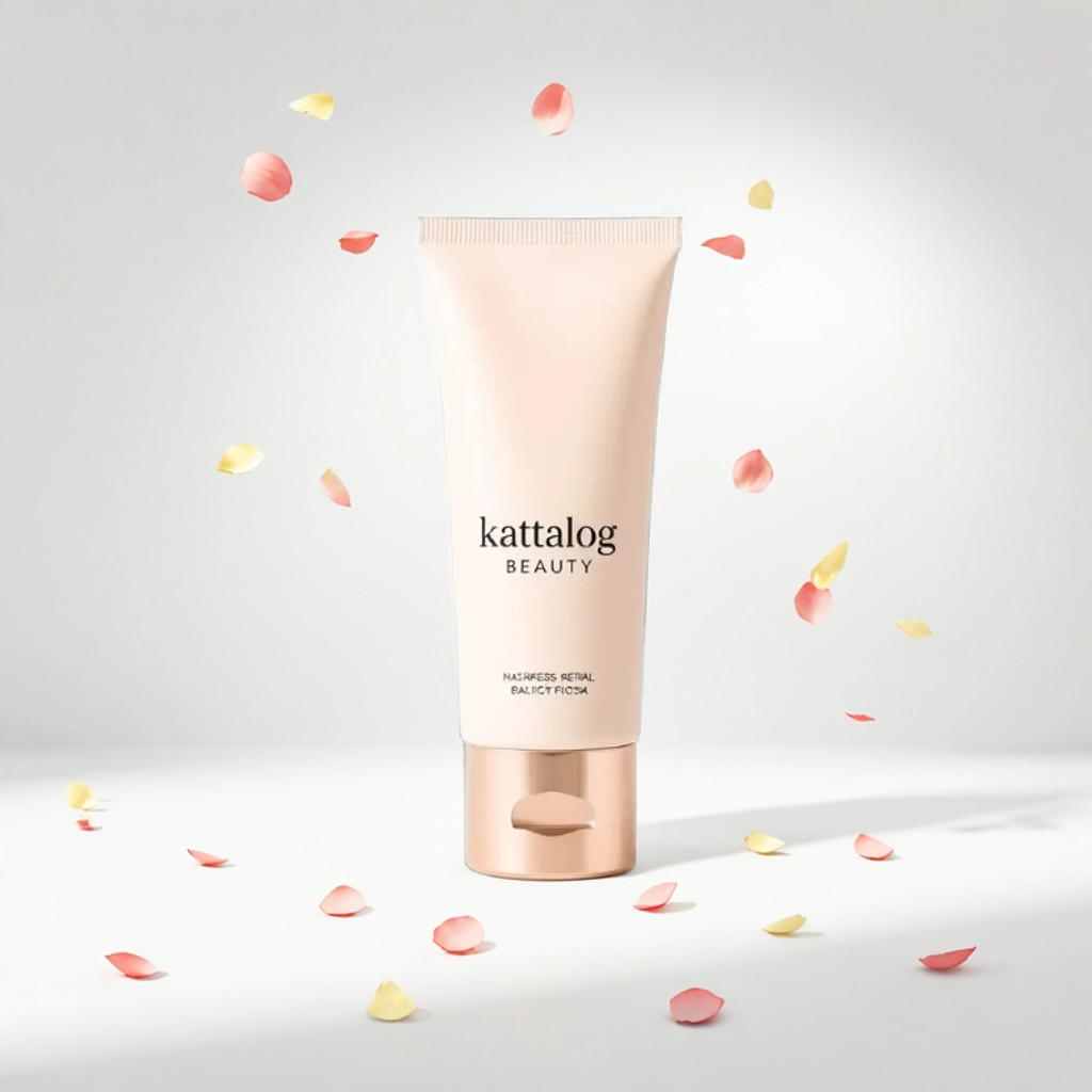 Kattalog Body Lotion with Floating Flowers Around 1