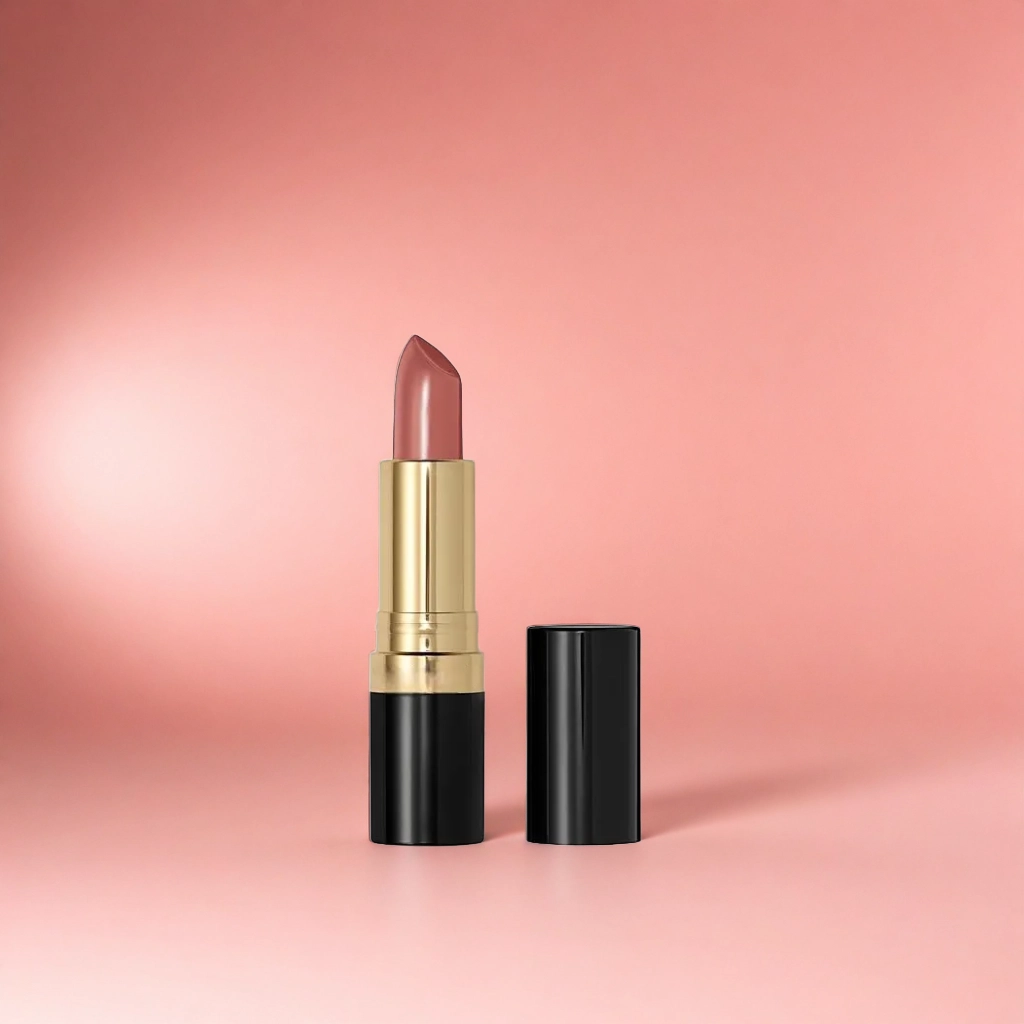 Revlon Lipstick on Dark Peach with Shadow background 3
